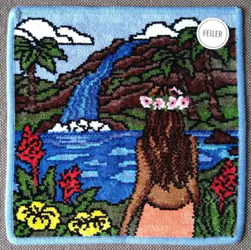 FEILER 페이러 x 헤더 브라운 아일랜드 뷰티 손수건