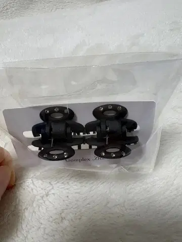 [미사용 새상품] Complex Biz 블랙 미니 헤어 클립 2개 세트