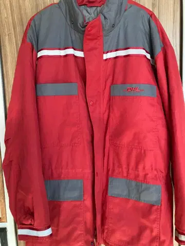 DHL 워크 자켓 2XL 퀼팅 작업옷 반사 테이프 아메카지