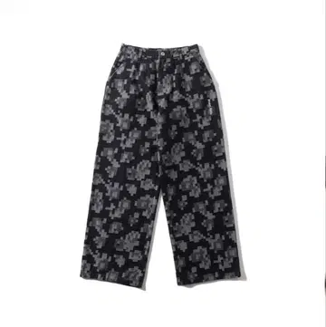 Student Apathy 카모 패턴 와이드 팬츠