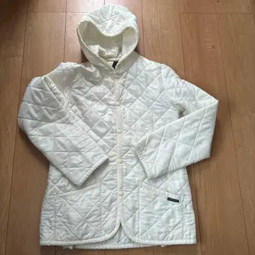 LAVENHAM 퀼팅 자켓 36 화이트