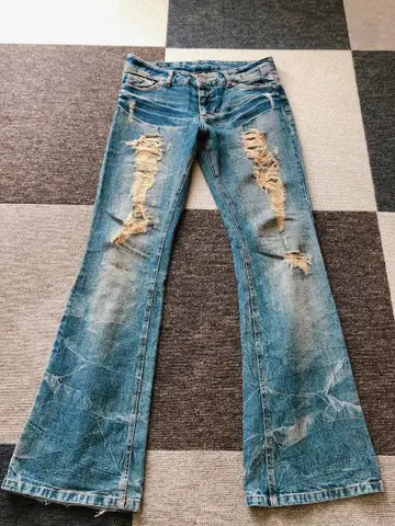 부츠컷 데님 플레어 데님