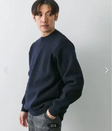 어반 리서치 [세탁 가능] 밀라노 리브 크루넥 니트