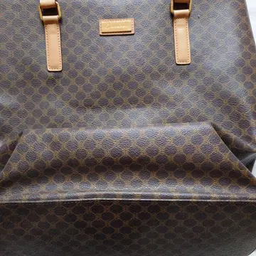 브라운 허니콤 패턴 숄더백