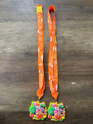 호빵맨 메달 스트랩 오렌지