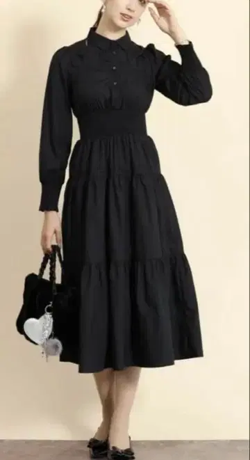 미사용 새상품 FENNEL 원피스 블랙