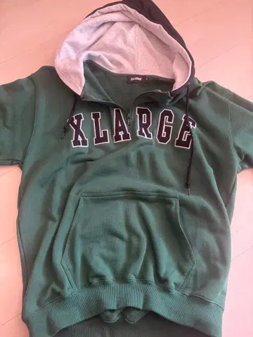 XLARGE 후드 부착 맨투맨 M 그린