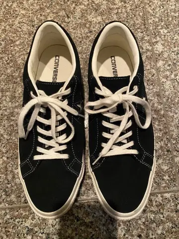 CONVERSE ONE STAR 원스타 블랙 스니커즈