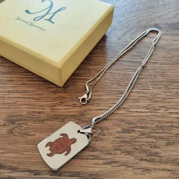 거북이 모티브 스테인리스 목걸이