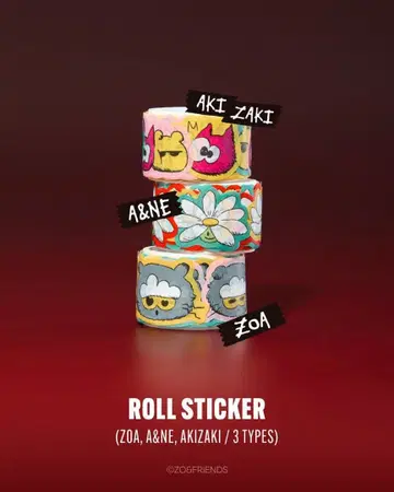 G-DRAGON ZO&FRIENDS ZOA 롤 스티커