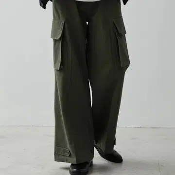 [ CLEL ] 밀리터리 플레어 카고 팬츠 S