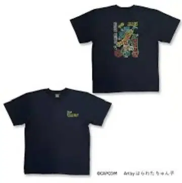 제이미 STREET FIGHTER 6 Neon Design 자수 티셔츠