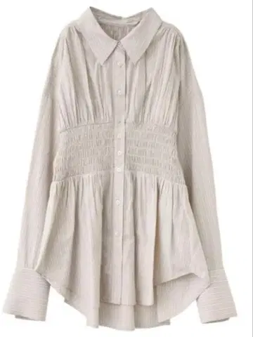 새상품급 코코딜 셔링 허리 셔츠