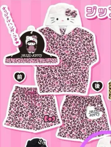 Hello Kitty 레오파드 무늬 룸웨어 세트