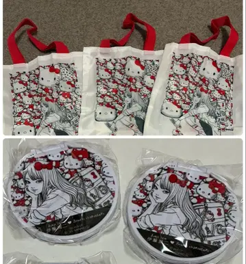 이토 준지 산리오 캐릭터즈 컴팩트 거울 토트백 가챠