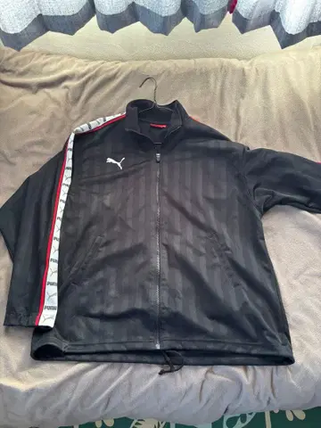 레어 사이즈 푸마 빅 로고 저지 상의 XO 블랙 x 화이트