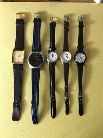 아날로그 시계 5개 세트 클래식