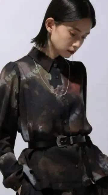 HARE 아트 셔츠 그래픽 올 패턴 [ 새상품급 ]