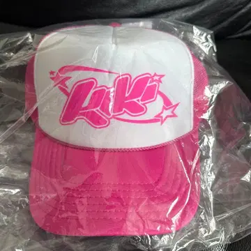 누비안 핑크 로고 트래커 캡