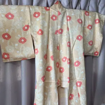 애프리콧 x 살몬 핑크 시보리 동백 코몬