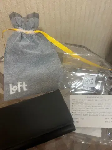Loft 명함지갑 블랙 천연 가죽