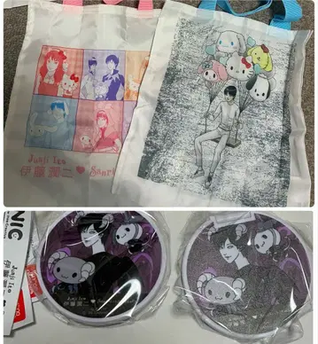 이토 준지 산리오 캐릭터즈 컴팩트 거울 토트백 가챠