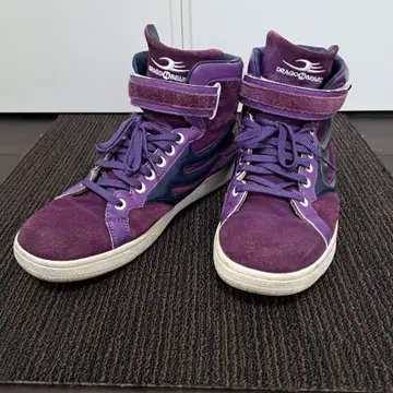 DRAGON BEAR 퍼플 하이컷 스니커즈