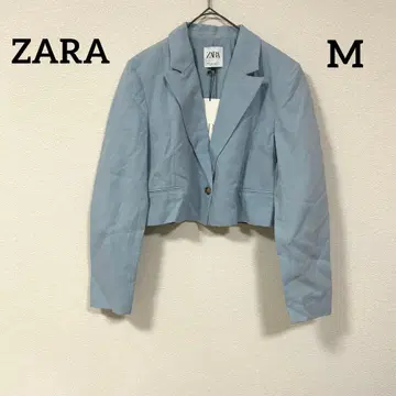 ZARA 택 포함 크롭 기장 자켓 숏 기장 어깨 패드