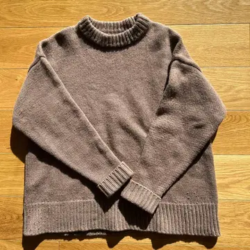 로렌스 J 스미스 브라운 크루넥 스웨터