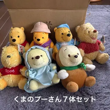 푸우 봉제 인형 7체 세트