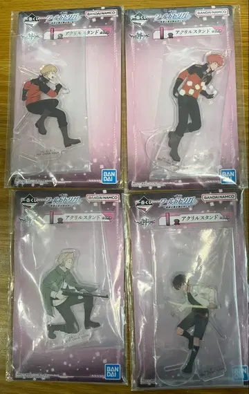 제일복권 월드 트리거 I상 아크릴 스탠드 4종 세트