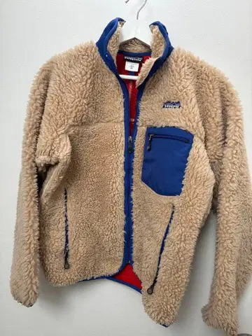 patagonia 플리스 자켓 XS 베이지/블루
