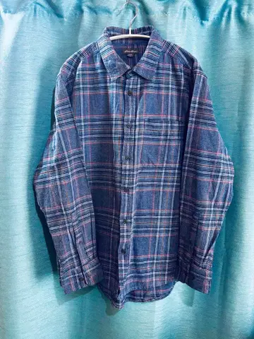 Eddie Bauer 체크 무늬 플란넬 셔츠 L 사이즈