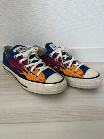 CONVERSE 컨버스 ALL STAR US OX 프레임 파랑 불꽃