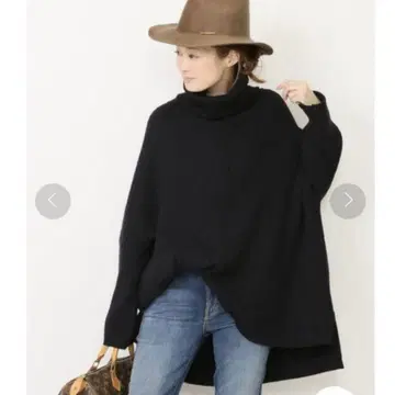 EVERYDAY I LIKE. Oversized rib 니트 네이비