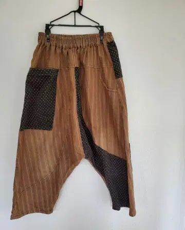 RCCAT 새상품 브라운 컬러 디자인 사루엘 팬츠