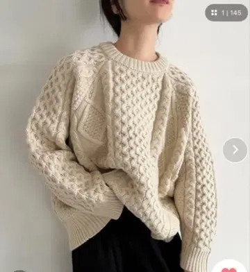 SELECTMOCA by son 빈티지 라이크 케이블 니트