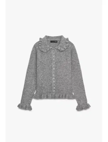 zara 프릴 트리밍 니트 가디건
