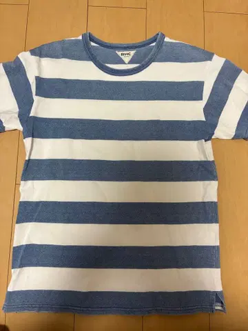 RHC 블루 화이트 스트라이프 T셔츠