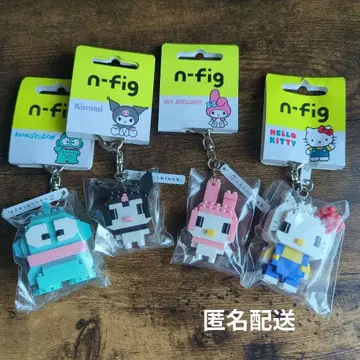 n-fig 나노 블록 키링 키티 한교동 마이멜로디 쿠로미