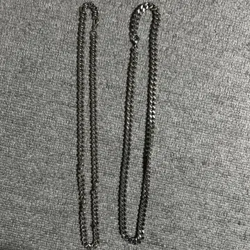 실버 로프 체인 목걸이