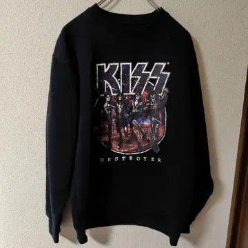 KISS DESTROYER 블랙 맨투맨 LL