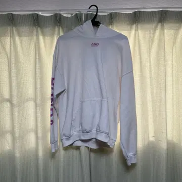 CAMS 후드 부착 화이트 후드티 FREE 사이즈