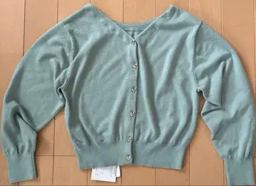 Apuweiser-riche 하트 버튼 전후 2way 니트