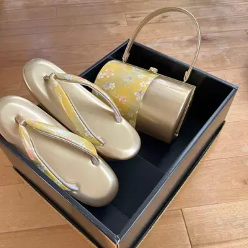 골드 꽃무늬 하나오 일본 의류 신발 수납 박스 포함
