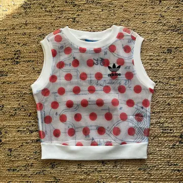 adidas 도트 무늬 메쉬 탱크탑