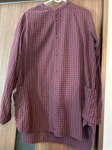 BRUNO BANANI 체크 무늬 긴팔 셔츠 사이즈 2