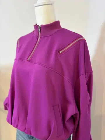 핑크 (BLACK도 있음) 지퍼 하이넥 트레이닝복