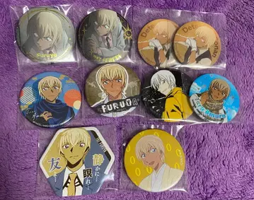 명탐정 코난 아무로 토오루 후루야 레이 버본 캔뱃지