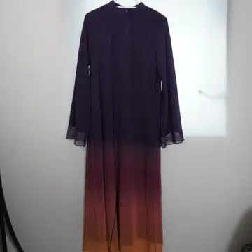 [ HARE ] 그라데이션 하이넥 롱 원피스